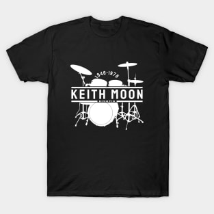 Keith Moon 1946 1978 Music D22 T-Shirt